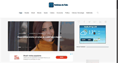 Desktop Screenshot of noticiasdefato.com.br